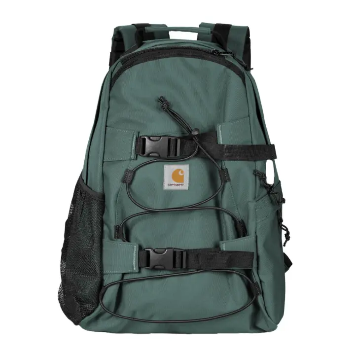 Mochila Verde Carhartt Kickflip Backpack Silver Pine Repelente Al Agua Con Cremallera Bidireccional - 1