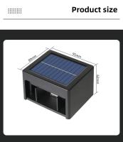 Lámpara De Jardín Solar LED Exterior Impermeable Ajuste De Ángulo Para Pared Balcón Escalera Cepillo De Lavado De Luz Solar Ahorro De Energía - details 1