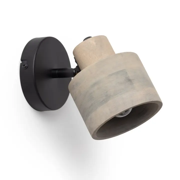 Ledkia Aplique de Pared Madera Elba ILUZZIA Gris - 1