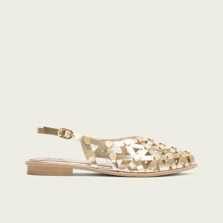 Calzado Bailarinas marca Porronet modelo 7093-091-112A para mujer en color metal - 1