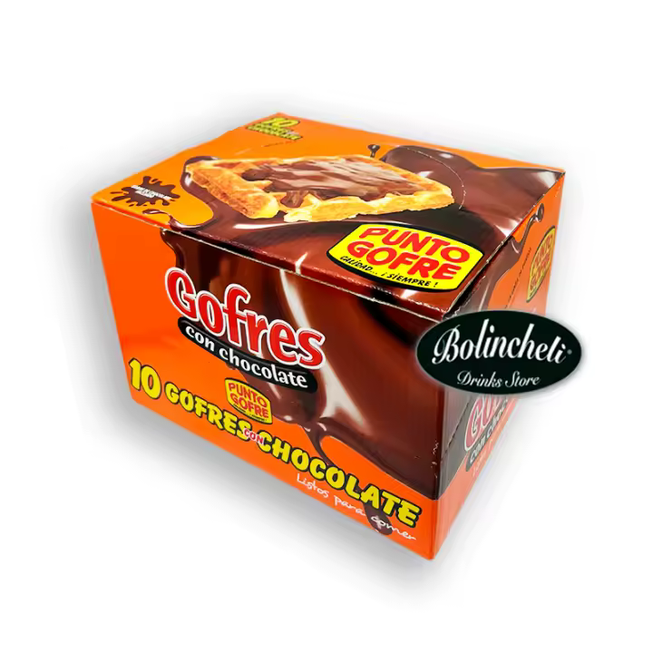 Punto gofre con chocolate 110g.  estuche de 10 unidades - 1