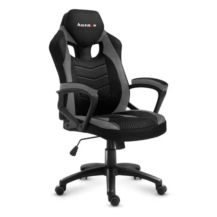 Huzaro FORCE 2.5 GREY MESH Butaca para jugar Asiento de malla Negro, Gris - 1