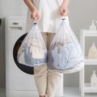 Bolsa De Ropa De Algodón Para Máquina De Lavar Con Cierre De Cordón Organizador De Ropa Sucia Red Gruesa Estilo Clásico - details 1