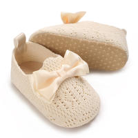 Zapatos De Caminar Para Bebés Niñas Primavera Verano Con Lazo Suaves De Algodón Resistente a Golpes Cierre SLIP-ON Transpirables Talla True - details 16