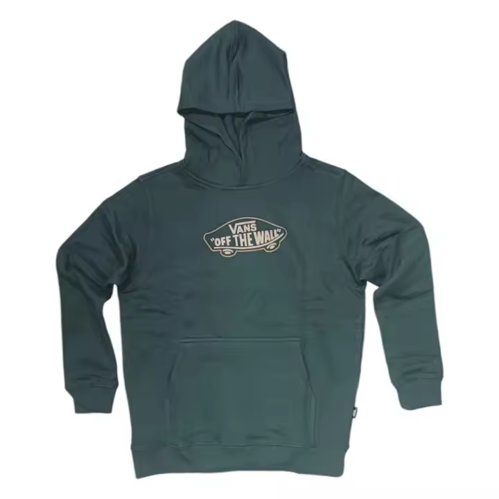 Sudadera Vans Off The Wall Board Pullover Verde Vn000J422Ln1 Hoodie Sudadera Gorro Niño - 1