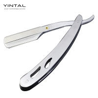 Cuchillo De Afeitar Para Hombres Herramientas De Barbero Antigua Y Negra Plegable Con Portarrazor De Acero Inoxidable Cuchillas Incluidas - details 1