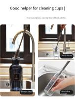 Cepillo De Silicona Para Vaso De Vidrio Limpieza De Cocina Con Mango Largo Herramienta De Limpieza Para Vaso De Vino Y Plástico Pack De 1/2 - details 2
