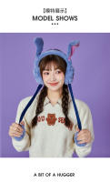 Kawaii Stitch Ajustables Gorros Plegables De Invierno Calienta Orejas Juguete Accesorios De Moda Para Niños Y Niñas Regalo De Navidad - details 7