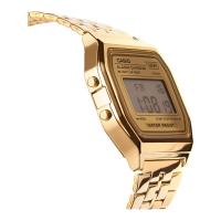 Reloj Casio A158WETG-9A retro colection correa de acero luz led alarma - details 6