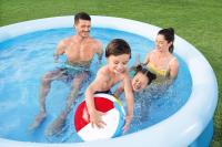 Piscina Bestway Fast Set 305x66 cm Redonda Azul – Inflable Fácil Montaje Exterior Verano - details 2