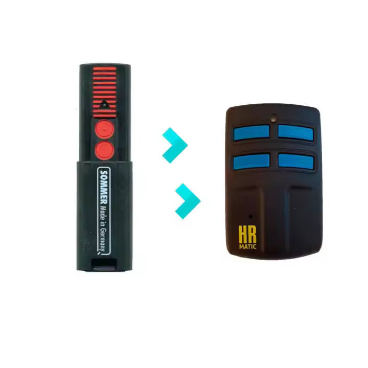 SOMMER 4026 Mando de Garaje Universal HR MULTI 2 compatible Sommer 4026 Frecuencias 433 y 868 Mhz Unifique Hasta 4 Mando en 1 - 1