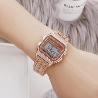 Reloj De Pulsera Deportivo Digital LED Multifuncional Para Hombres Y Mujeres F91W Correa De Acero Cuadro De Arco Índice Material De Aluminio Reloj De Negocios - details 9