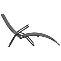 vidaXL Tumbona plegable de ratán sintético Sillas de Exterior Ideal para jardín, playa, piscina, terraza Tumbona Piscina Tumbonas Playa Tumbonas Jardín Exterior - details 2