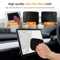 Limpia Pantalla De Coche 2Pcs Microfibra Accesorios Reutilizables Alfombrillas Limpiadores Para Pantallas Táctiles De Auto - details 1