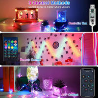 Luces De Navidad LED RGB Cambio De Color Por App Iluminación Ambiente Dimmable Para Árbol De Navidad Decoración Interior - details 1