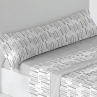 UNIFABRICS Sabanas Invierno térmicas de Coralina Estampadas, Doble Cara Térmica Mod.DRITTO Gris para Cama 90,105,135,150 y 180 .Gramaje 180 gr/m extra suave - details 0