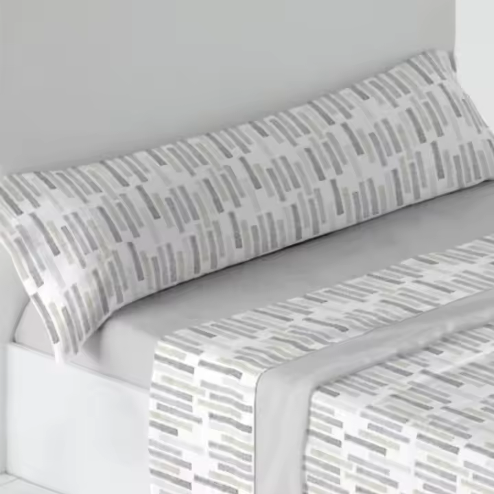 UNIFABRICS Sabanas Invierno térmicas de Coralina Estampadas, Doble Cara Térmica Mod.DRITTO Gris para Cama 90,105,135,150 y 180 .Gramaje 180 gr/m extra suave - 1