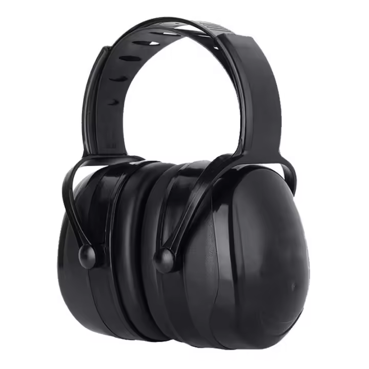 Cómodos auriculares ajustables con cancelación de ruido para adultos, con atenuación SNR de 38 dB, para entornos ruidosos o estresantes, color negro - 1