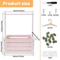Cesta De Almacenamiento Para Bebé De Madera Con Manija Cesta De Regalo Multifuncional Para Niños Y Niñas Nuevos Padres Decoración De Baño Y Dormitorio - details 11