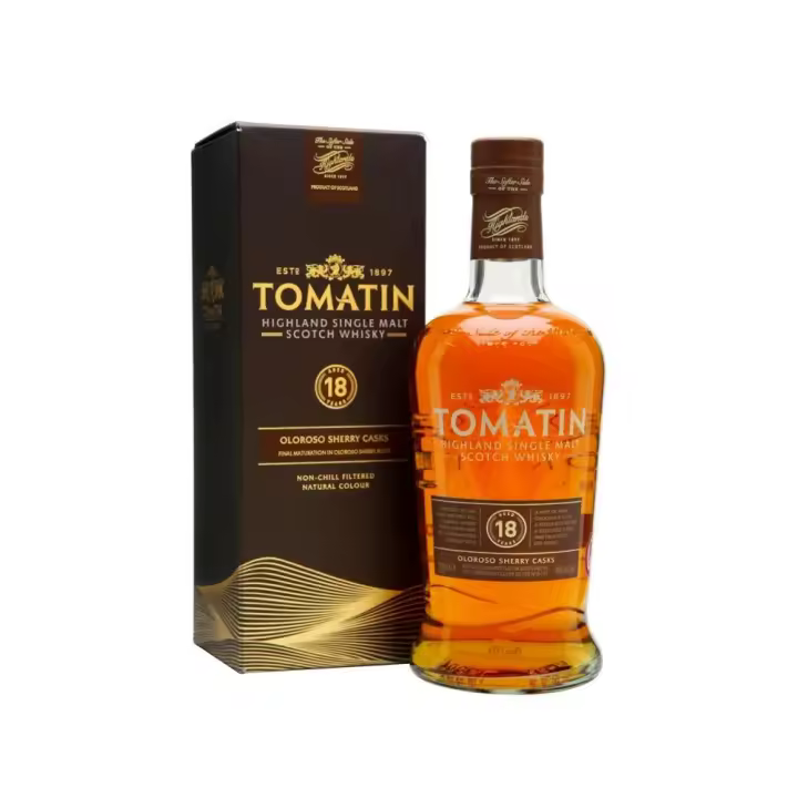 Tomatin Single Malt Whisky 18 Años + Estuche - 1