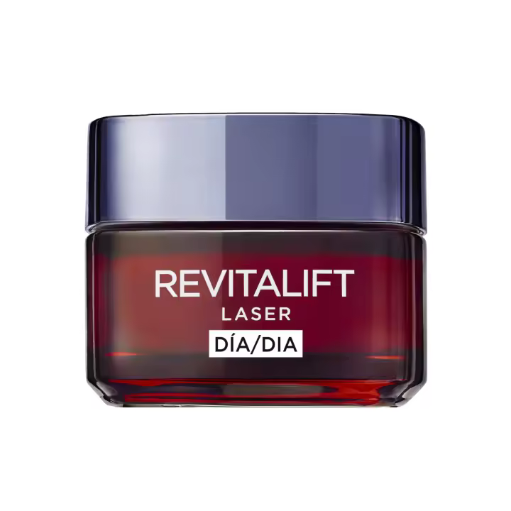 L'OREAL PARIS | Crema de Día Correctora Anti-Edad L'Oréal Paris Revitalift Laser con Pro-retinol, Ácido Hialurónico, Vitamina Cg y Péptido de Argireline 50 ml - 1