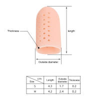 2Pcs Cubiertas De Dedos De Silicona Antifricción Transpirables Protege Contra Ampollas Protector De Pie Cuidado Del Pie - details 1