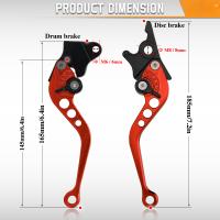 Manillar De Freno Ajustable Para Motocicleta Universal Accesorios De Motocicleta Bocina Modificada Material Metálico GY6 - details 1