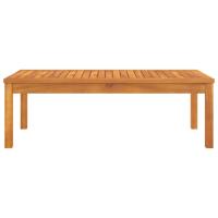 vidaXL Mesa de centro de madera maciza de acacia 100x50x33 cm Conjunto Terraza Muebles Jardín Exterior Juego de Muebles de jardín Mueble Jardín Exterior Muebles de Salon Exterior - details 0
