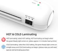 Plastificadora A4 de 9 pulgadas, laminadora en Frío y Caliente con Bolsa de laminado, laminadora para A4 A5 A6 con secador de Papel y redondo de Esquinas para Uso doméstico, escolar y de Oficina - details 7