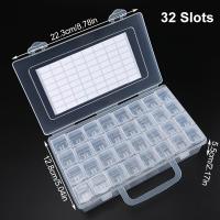 Caja De Almacenamiento Para Bricolaje Zuasnhihua 32/40/42/48/56/64pcs Con Cuentas De Diamante Pendientes Joyería Accesorios Contenedor De Arte - details 6