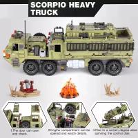 Conjunto De Bloques De Construcción Personalizado 1377 Piezas Camión De Misiles Modelo Militar De La Segunda Guerra Mundial Para Jóvenes Y Adultos Juguetes Para Niños - details 1
