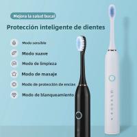 Cepillo De Dientes Eléctrico Sonic Con Vibración USB Recargable Para Blanqueamiento Y Limpieza Oral Cepillo De Pelo Suave De DuPont Para Adultos - details 0