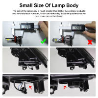 2PCS/pair Direal Mini Luzes LED Para Auto H7 H4 H3 H8 H9 H11 9005 9006 9012 6000LM Faros De Coche 6000K Luz Antiniebla 12V Bombillas Universales - details 7