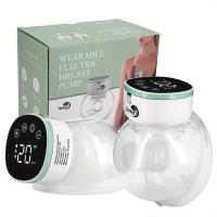 Extractor de leche eléctrico recargable portátil para mujeres, Colector de senos de silicona integrado, inalámbrico, manos libres usable - details 10