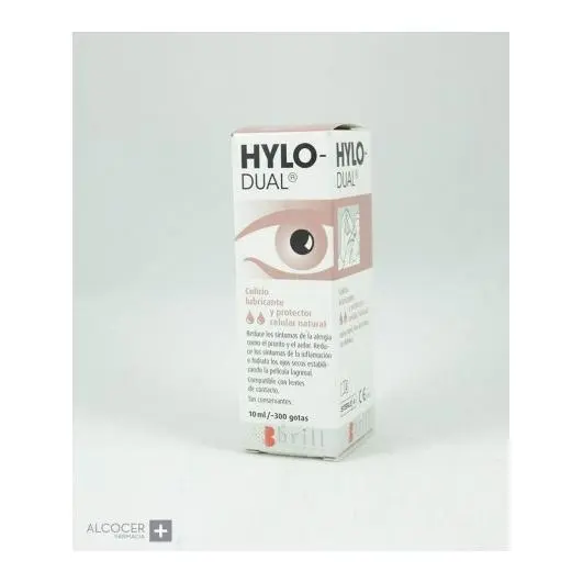 Brill Pharma Colirio Estéril HYLO-DUAL 10 ML - Sin Conservantes Hidratación Prolongada Alivia Irritación - 1