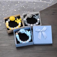 Cadenas De Chupete Con Bolas De Silicona Para Bebés Anti-Derrame DIY Juguetes De Enseñanza Para Amamantar Con Clipe De Pezón Nuevo - details 2
