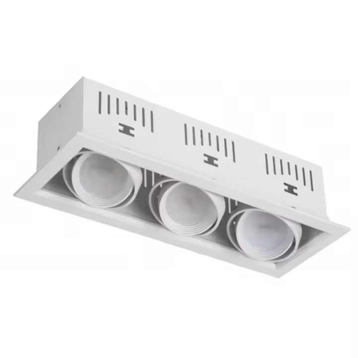 FABRILAMP Foco Kardan Augusto Empotrar 3xgu10 Blanco 11x30bombillas No Incluidas - Alta Calidad - 1