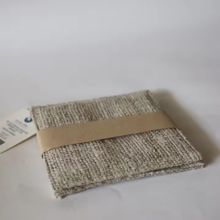 Conjunto de 2 Reposa-vasos de Cañamo de 12x12 Cms - Complemento Ideal para una Mesa Sencilla y Elegante - 1
