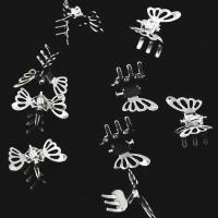 10pcs Clip Para El Cabello De Diseño De Mariposa Hueca Miniatura Clips Retro Para Fijar Las Bangs Decoración Para Mujeres Y Niñas Material De Aleación - details 4