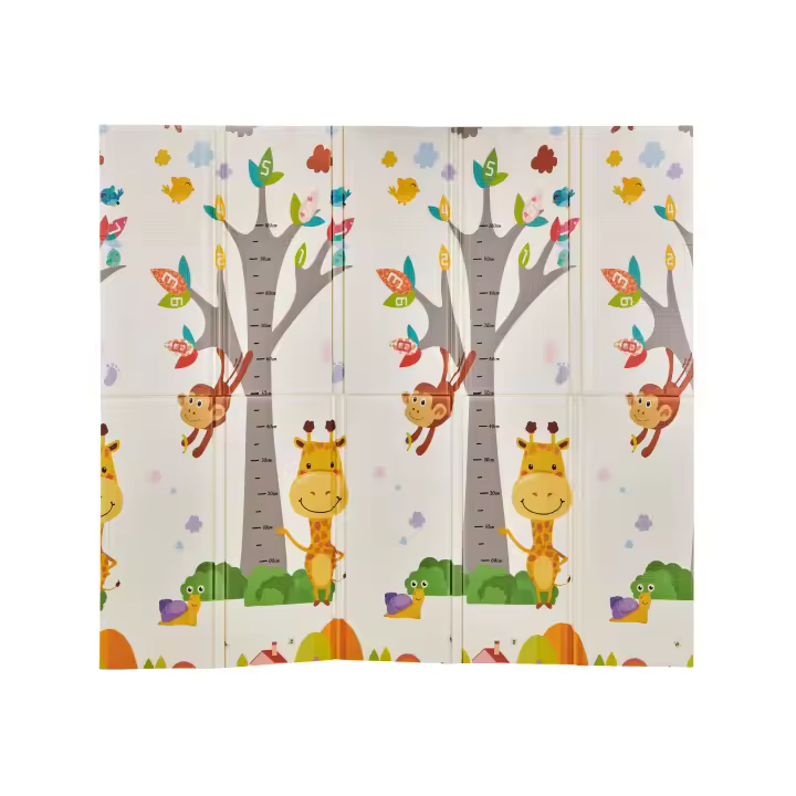 MS Fancy - Alfombra de Juegos para Bebé 180x200 cm - Doble Cara, Tapete Muy acolchado (1.5 cm Grosos), Plegable y con Bolsa de transporte - 1