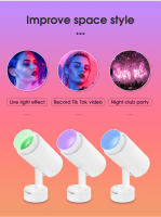 Spotlight De Escenario RGB LED Con Control Remoto 16 Colores Luz De Fiesta Ajustable Para Disco KTV Barra Sala De Baile - details 17