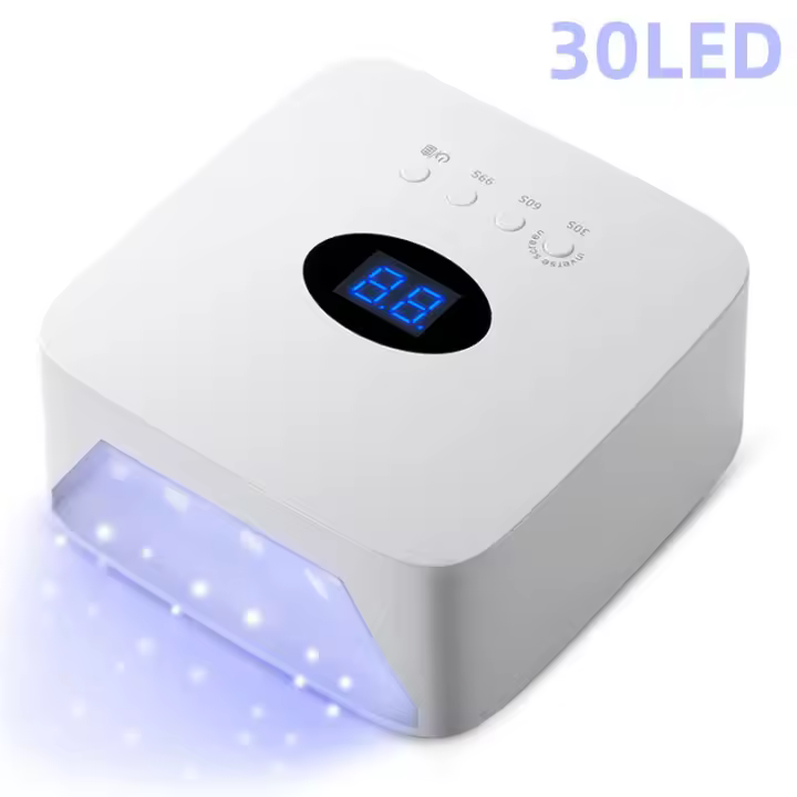 Lámpara De Uñas LED Recargable 54W Sin Cable Para Secado De Esmalte Gel Con Sensor Automático Machine De Secado De Uñas Wireless Tamaño 19*19*9cm Peso 820g - 1