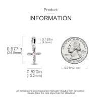 LAZA 1PC Colgante De Cruz Perfume Plata Esmaltada Para Hacer Pulseras Joyería Para Mujer Bola De Zirconia Metálica Peso 3g - details 23