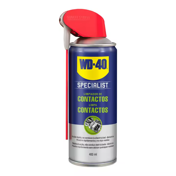 SPRAY SPECIALIST LIMPIA CONTACTOS WD40  400ml 34380 LIMPIADOR PARA SITEMAS ELECTRÓNICOS LUBRICANTES Y ACEITES FAMILIA WD40 MULTIPLES APLICACIONES - 1