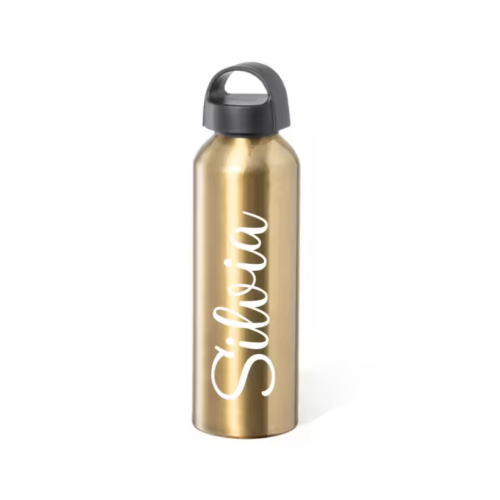 Botella de Aluminio Personalizada - 800 ml Colores Brillantes, Tapón con Asa - Regalo Ideal para Día de la Madre, Cumpleaños, Día del Padre, Navidades mkt - 1
