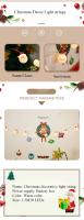 Luces De Navidad LED 1.5M10 Controladas Por Batería Con Diseño De Santa Claus Guirnalda De Hadas Para Decoración De Casa Y Árbol De Navidad - details 0