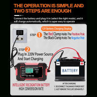 Cargador De Batería De Coche Inteligente 12V 6A Carga Rápida Con Pantalla LCD Reparación De Pulso Para Baterías AGM GEL Y Lead-Acid Ciclo Profundo - details 14
