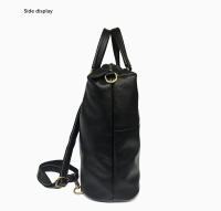 Mochila De Piel Auténtica Zency Para Mujer Vintage Antirrobo Gran Tamaño Bolsa De Viaje Diseñadora Mochila Escolar Exterior Cruzada De Hombro - details 4