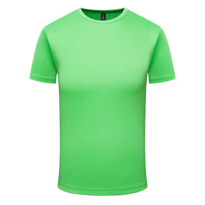 Camiseta De Cuello Redondo Para Hombres Y Mujeres Talla 4XL Secado Rápido Transpirable Top Casual Verano Sin Capucha - 1
