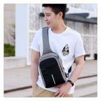 Bolsa De Hombro Pequeña Para Hombre Con Carga USB Impermeable Bolsa De Pecho Para Viaje Estilo Business Material Oxford - details 4